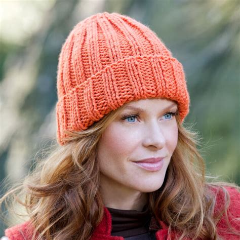 ribbed knit beanie hat.